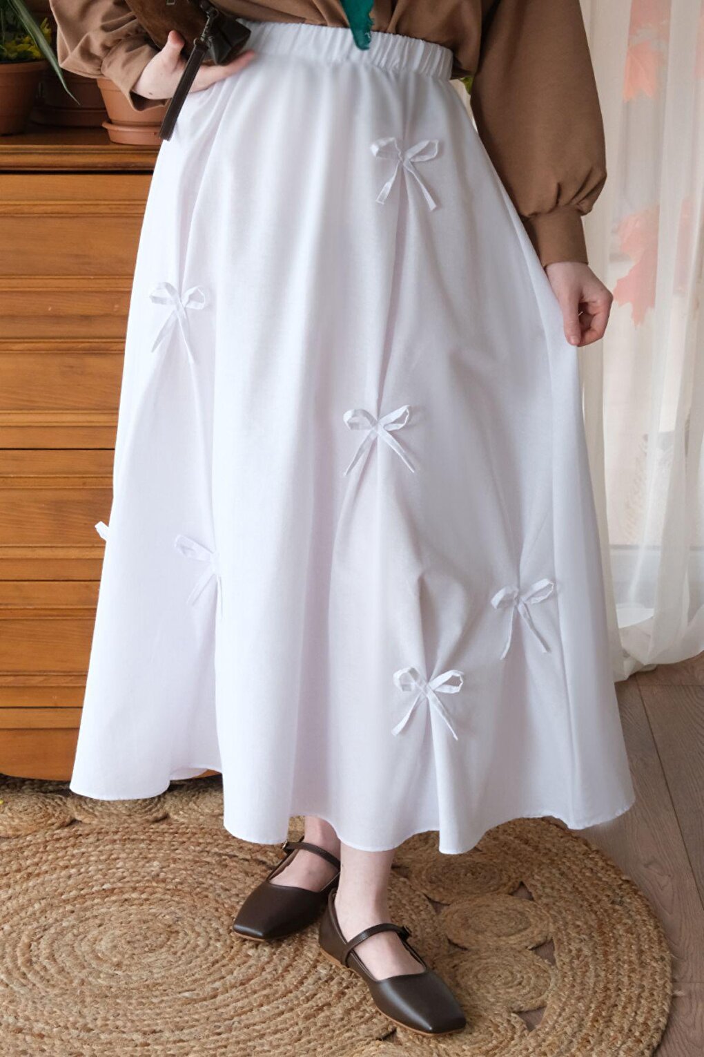 White Bow Skirt