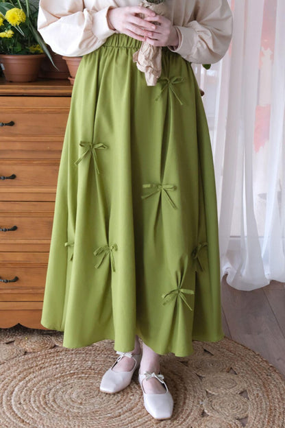 Pistachio Green Bow Skirt