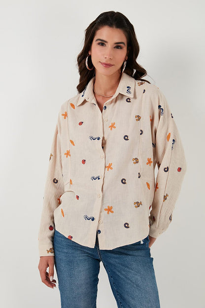 Embroidered Relaxed Fit Shirt 67044522S4