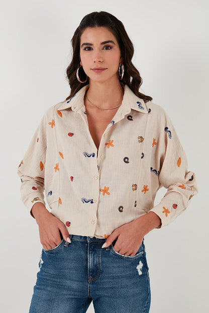 Embroidered Relaxed Fit Shirt 67044522S4