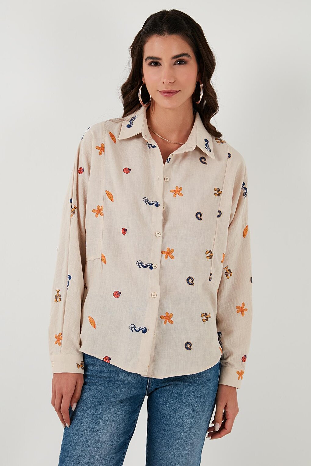 Embroidered Relaxed Fit Shirt 67044522S4