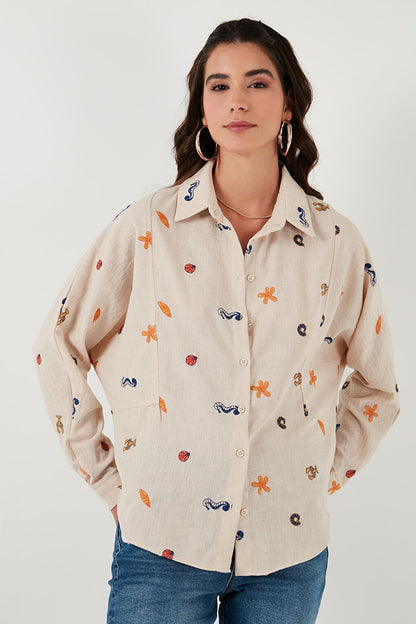 Embroidered Relaxed Fit Shirt 67044522S4