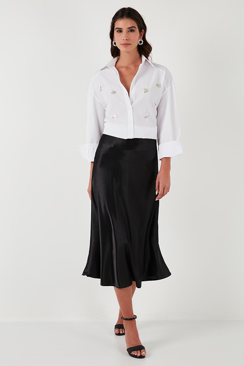 Satin Midi Skirt 669101472S4