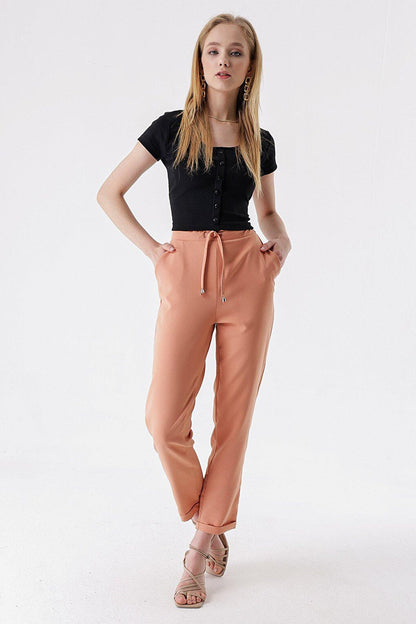 Leg Layered Rope Lace Trousers