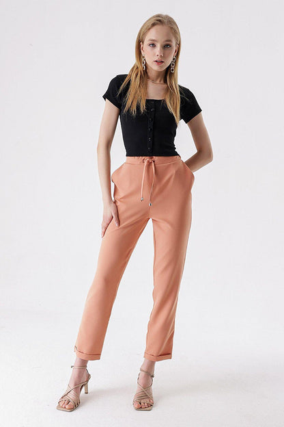 Leg Layered Rope Lace Trousers