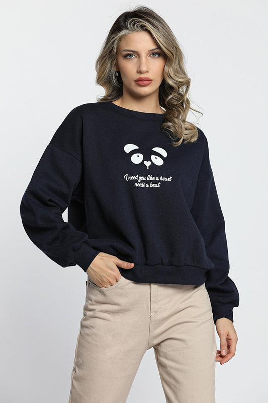 Women's Front and Back Printed Sweatshirt