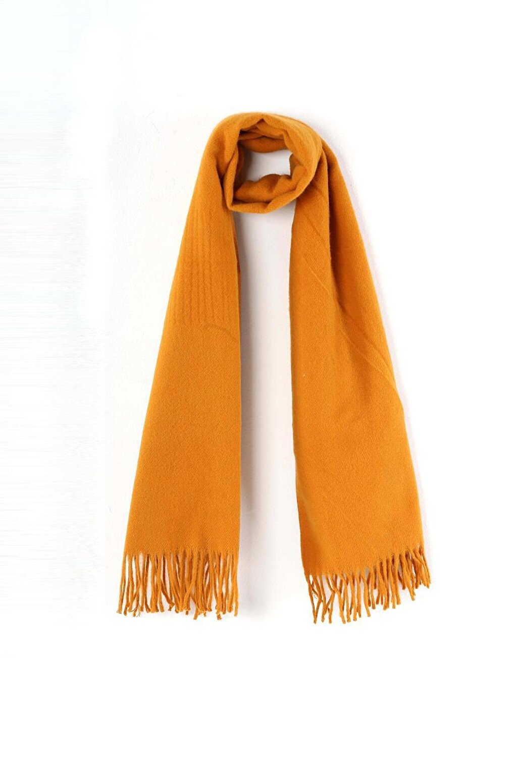 Basic Monotype Mustard Cashmere Scarf LP-23WIN-078