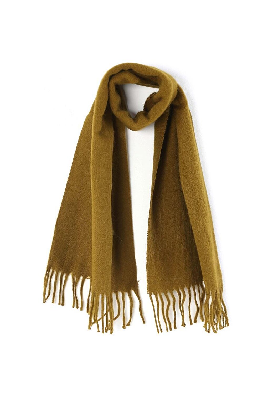 Basic Monotype Khaki Cashmere Scarf LP-23WIN-082