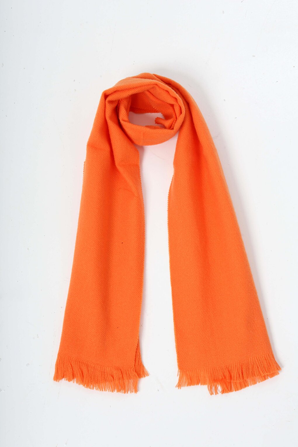 Basic Monotype Orange Cashmere Scarf LP-23WIN-072