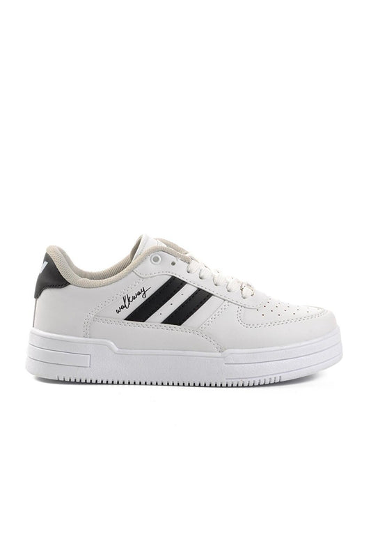 Sandy White-Black Men's Sneaker