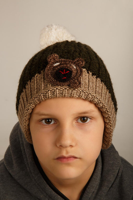 Boy's Teddy Bear Beanie