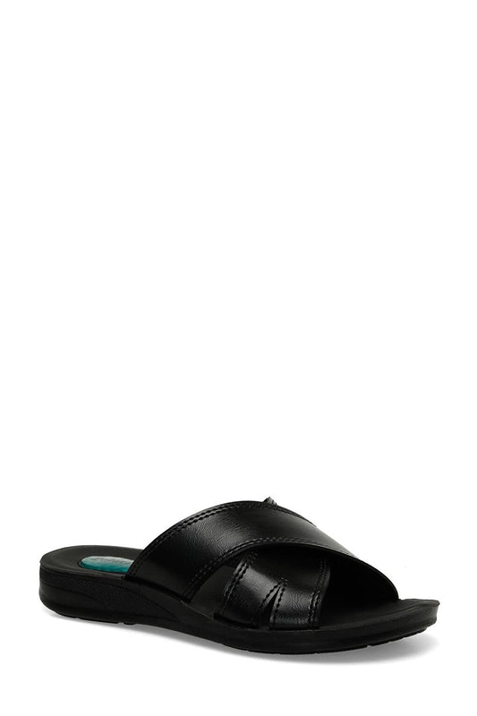 Black Men's Slippers