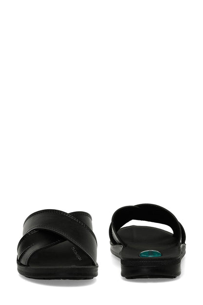 Black Men's Slippers