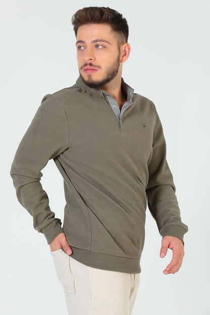 Men's Shirt Collar Sweatshirt