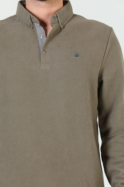 Men's Shirt Collar Sweatshirt