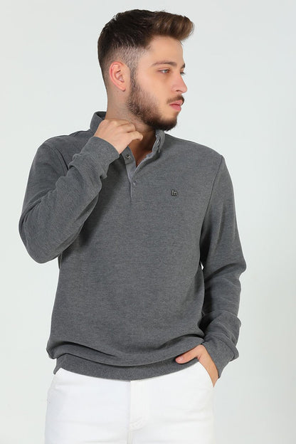 Men's Shirt Collar Sweatshirt