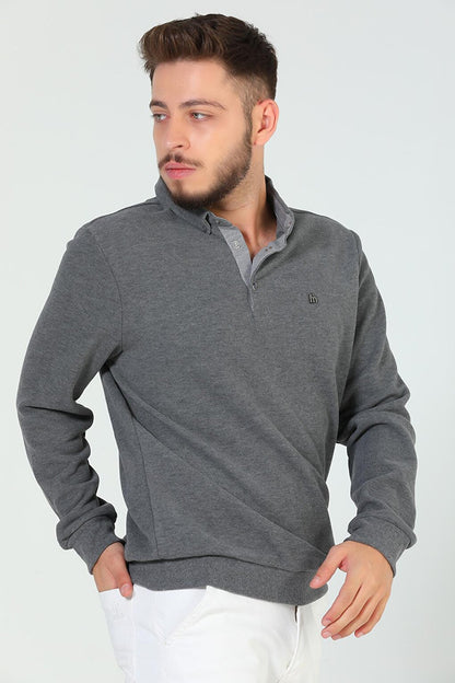 Men's Shirt Collar Sweatshirt