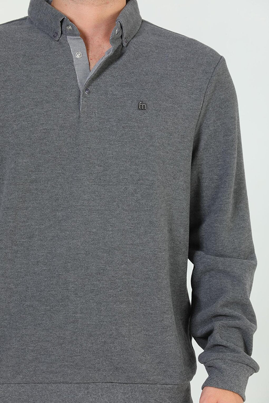 Men's Shirt Collar Sweatshirt