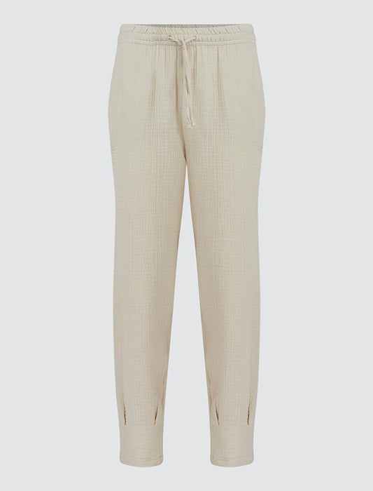 Stone High Waist Woven Trousers