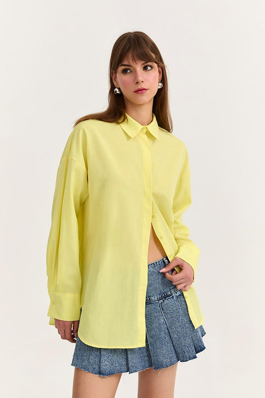 Oversize Shirt Yellow