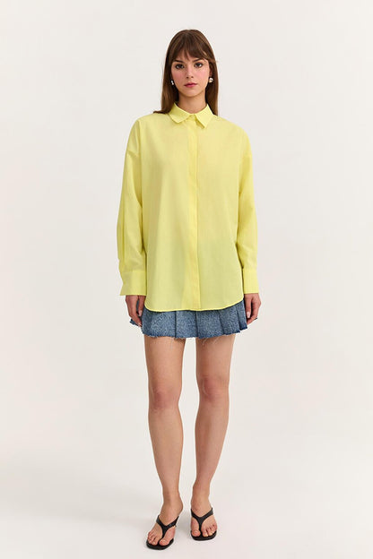 Oversize Shirt Yellow