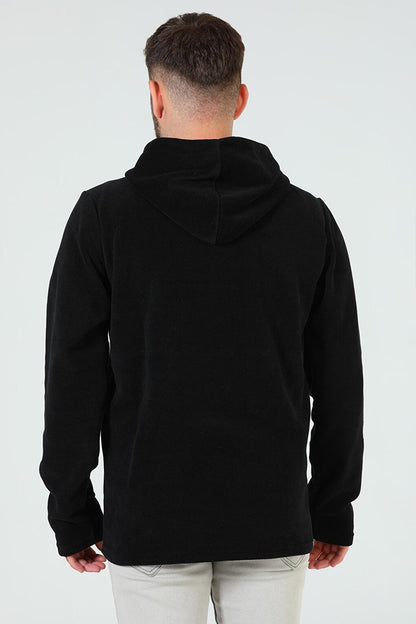 Men's Hooded Zippered Fleece Sweatshirt