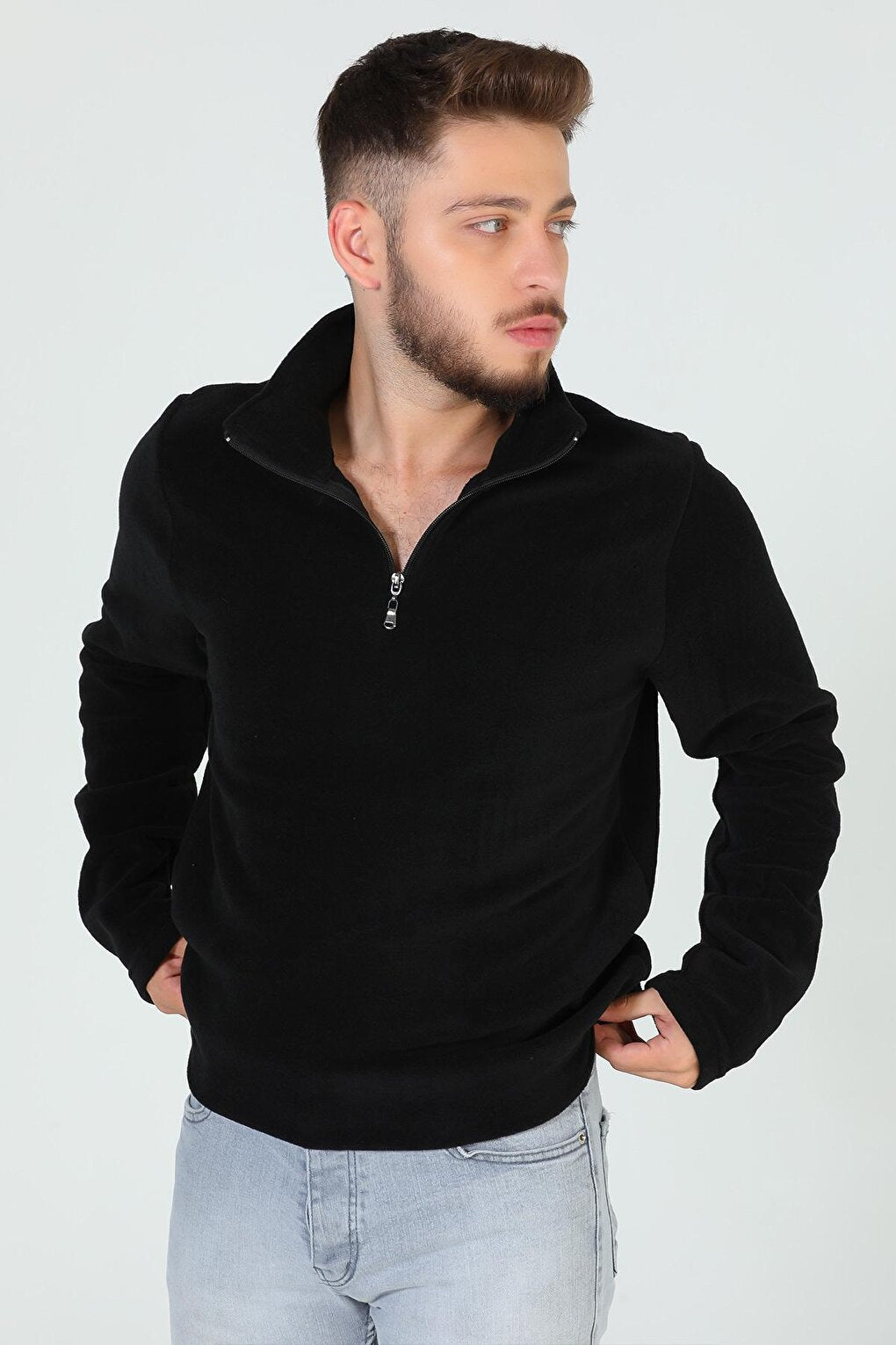 Men's Half Zipper Fleece Sweatshirt