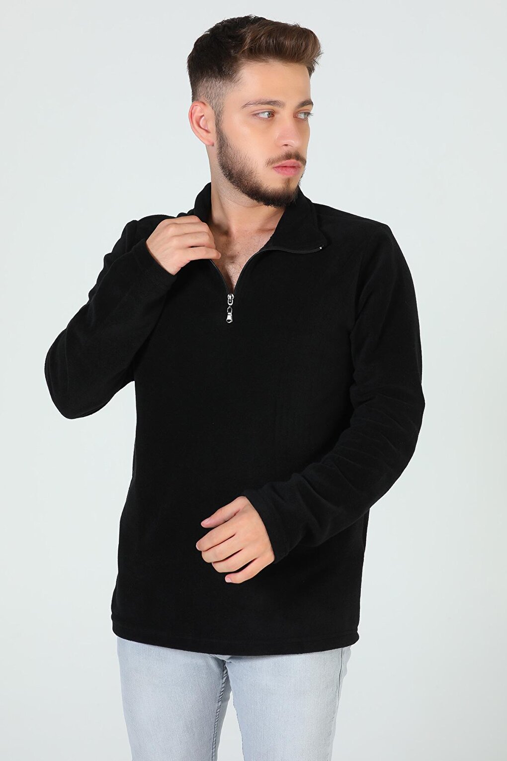 Men's Half Zipper Fleece Sweatshirt