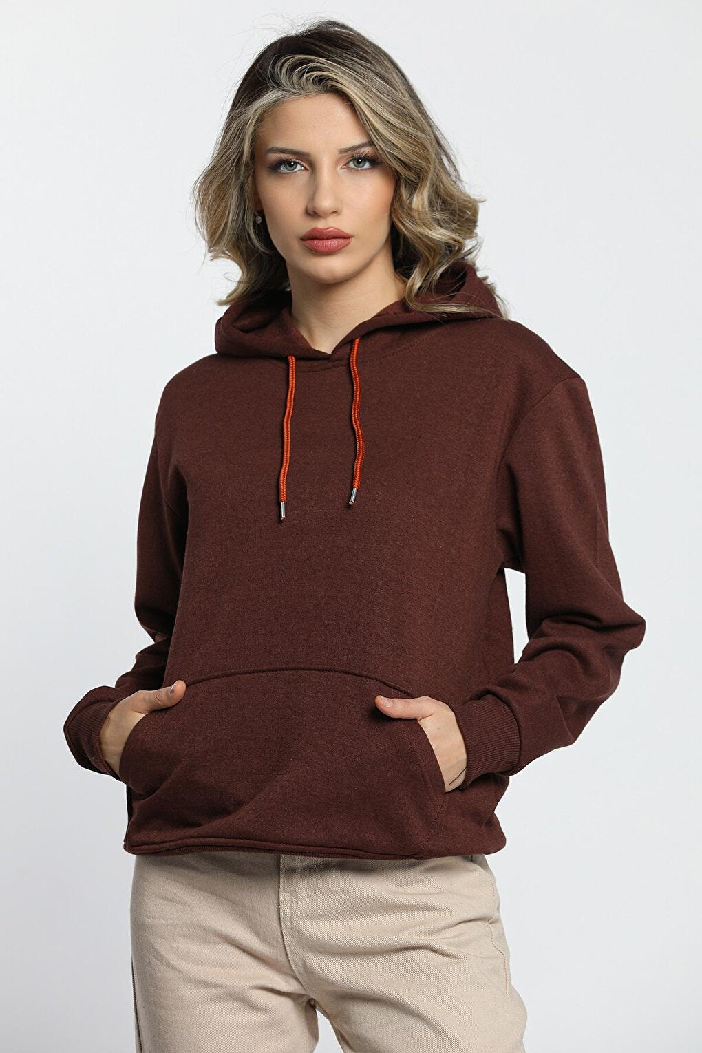 Women's Hooded Kangaroo Pocket Sweatshirt