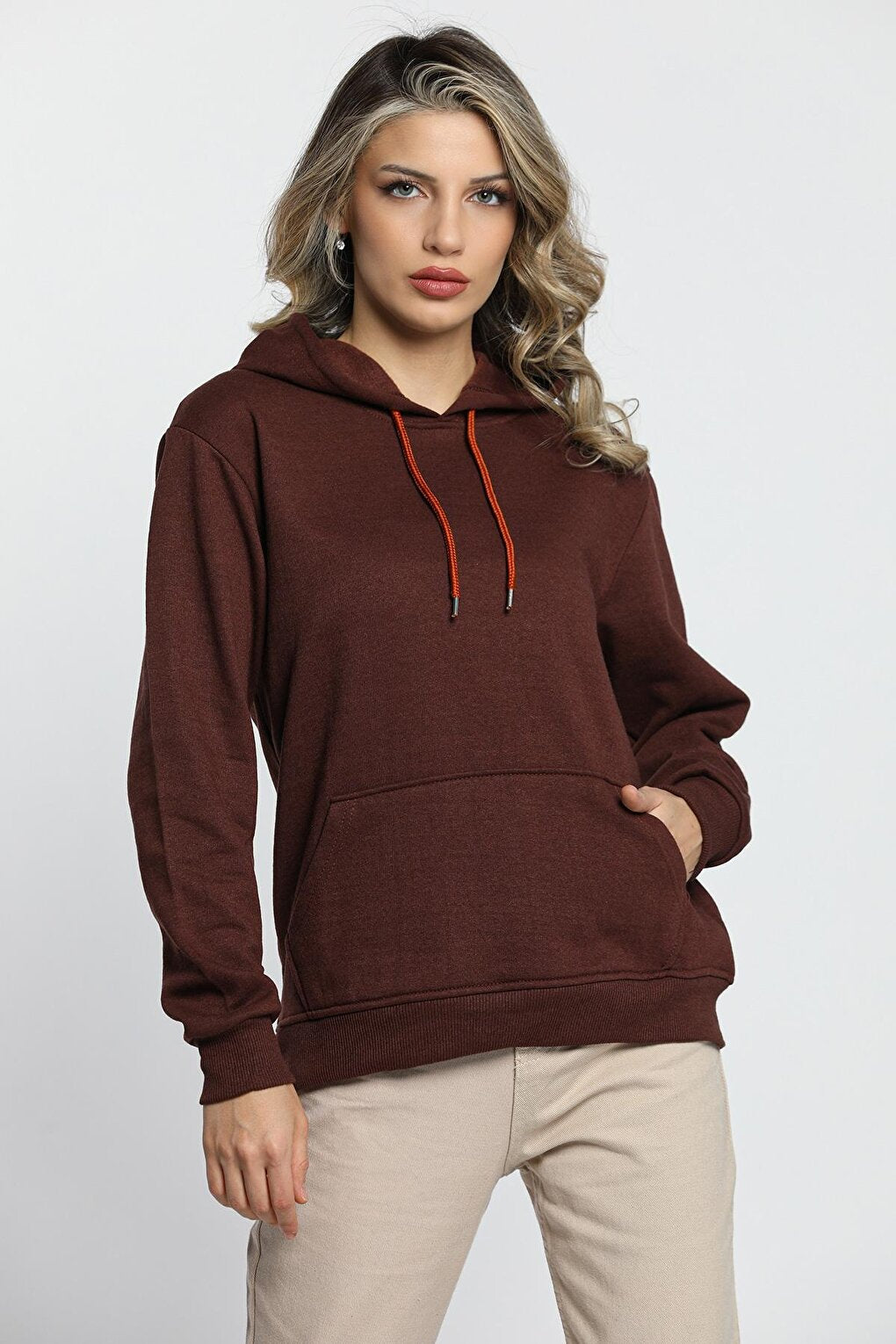 Women's Hooded Kangaroo Pocket Sweatshirt