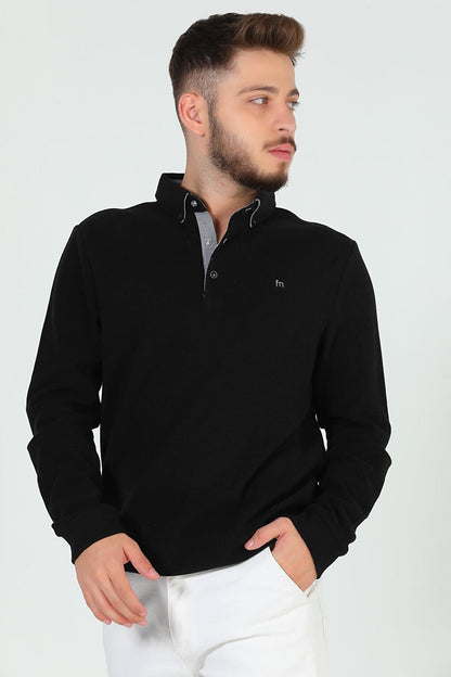 Men's Shirt Collar Sweatshirt