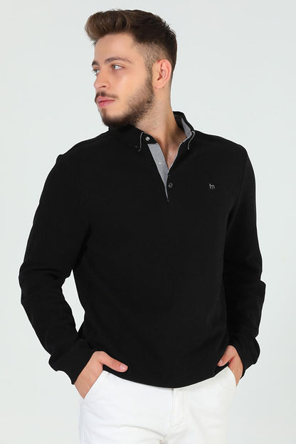 Men's Shirt Collar Sweatshirt