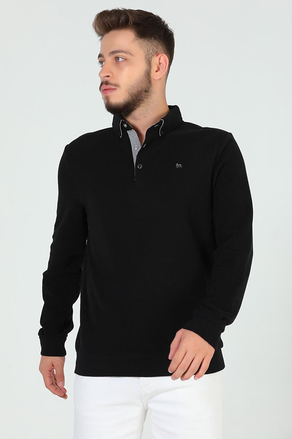 Men's Shirt Collar Sweatshirt