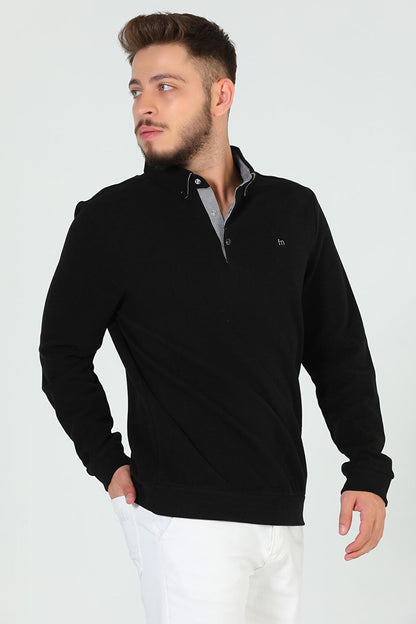 Men's Shirt Collar Sweatshirt