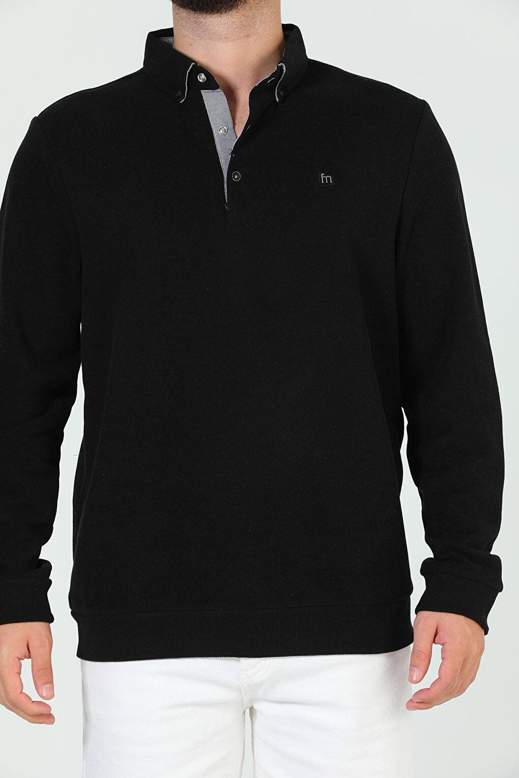 Men's Shirt Collar Sweatshirt