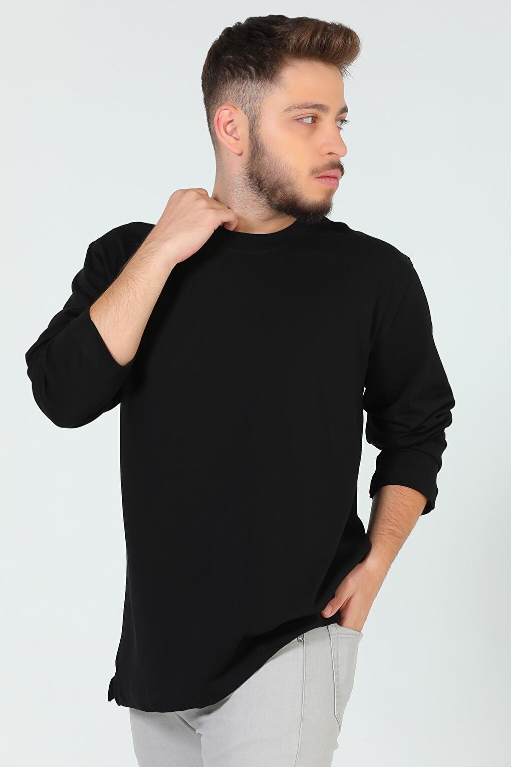 Men's Crew Neck Ovesize Basic Sweatshirt