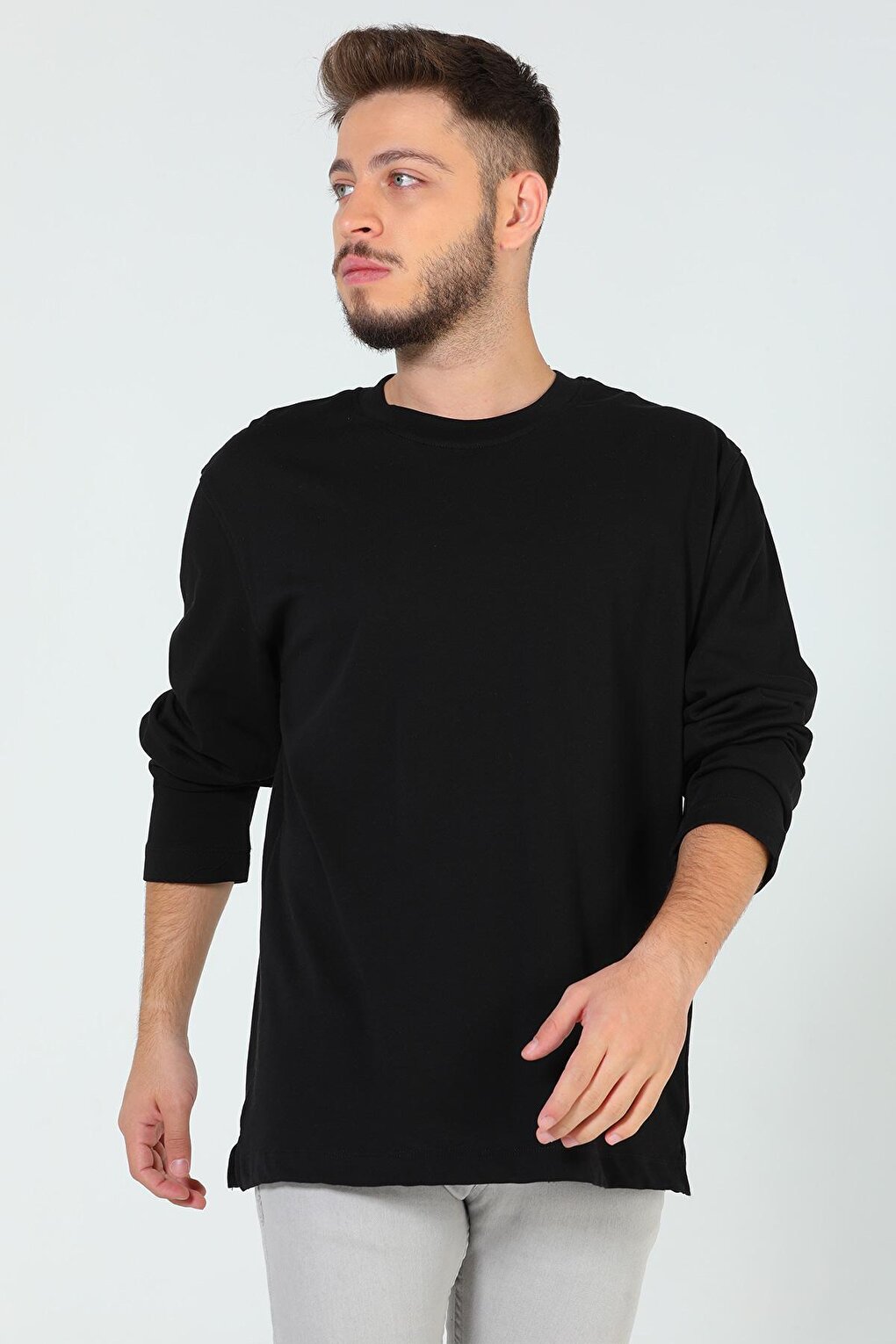 Men's Crew Neck Ovesize Basic Sweatshirt