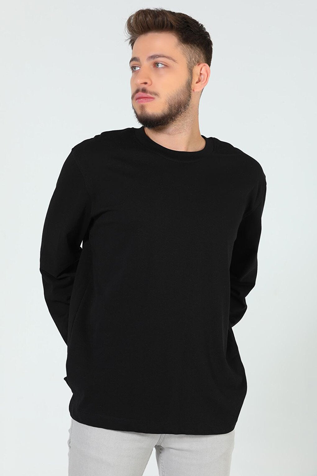 Men's Crew Neck Ovesize Basic Sweatshirt