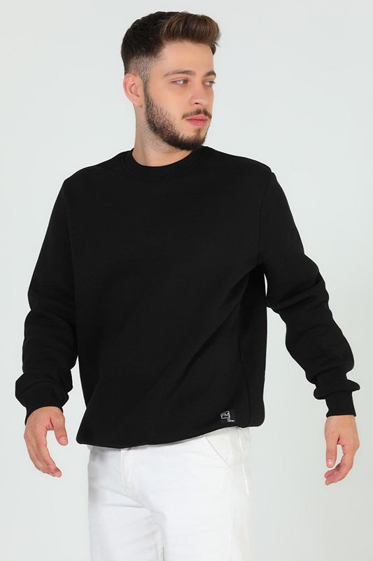 Men's Crew Neck Three Thread Raised Sweatshirt