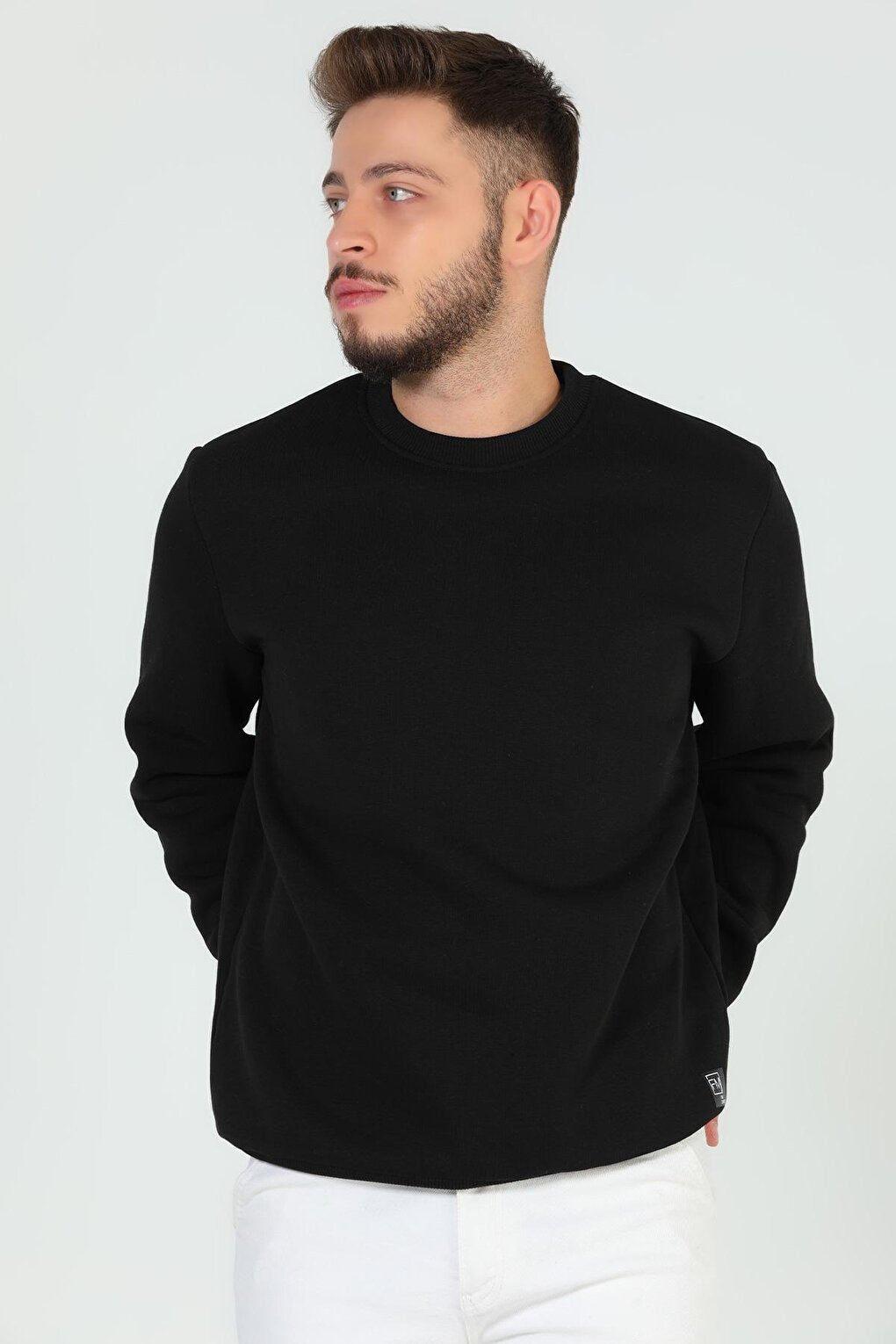 Men's Crew Neck Three Thread Raised Sweatshirt