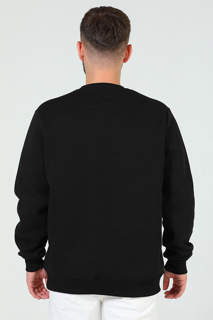 Men's Crew Neck Three Thread Raised Sweatshirt