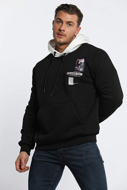 Men's Hooded Three Thread Raised Sweatshirt