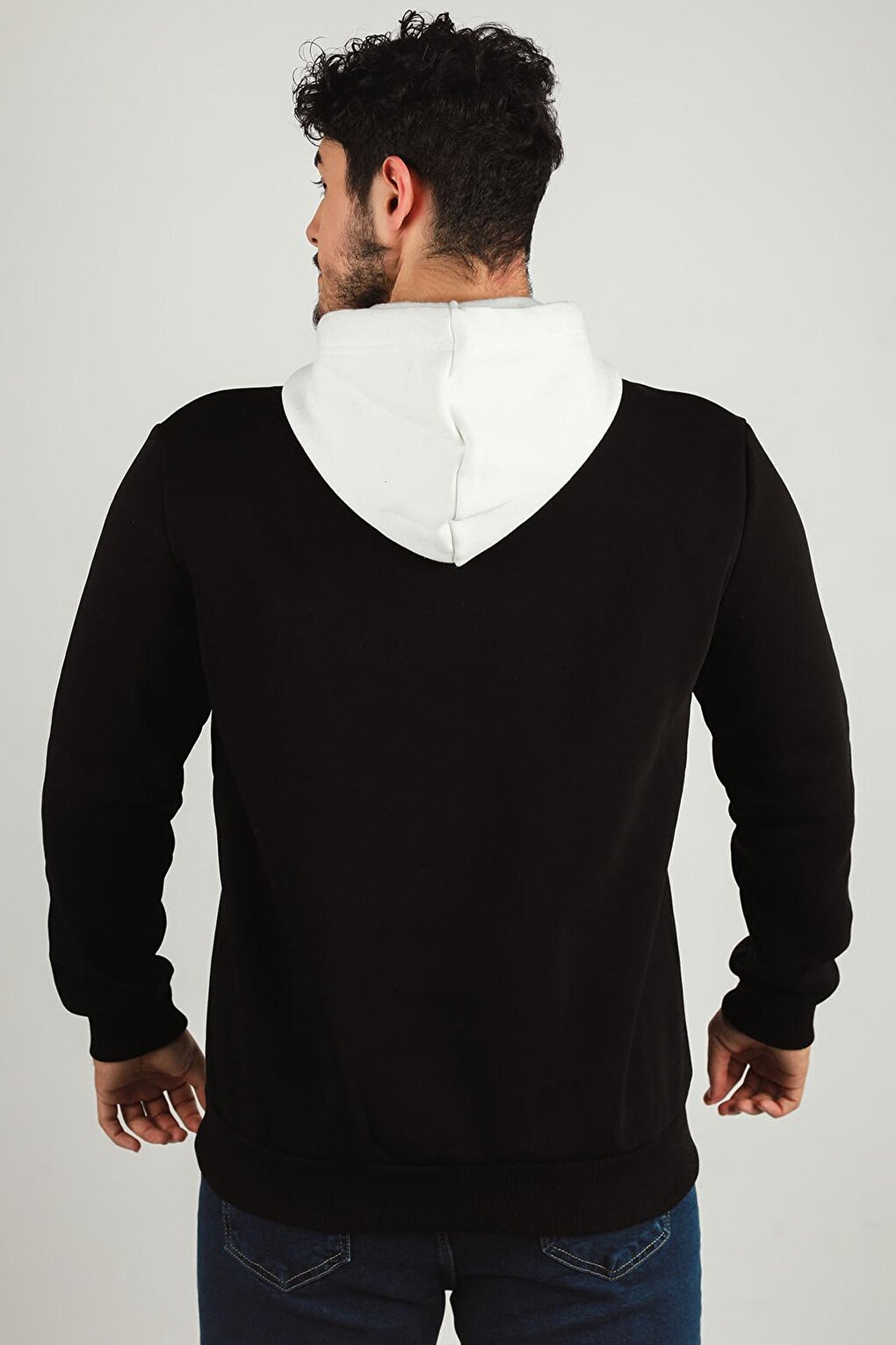 Men's Hooded Three Thread Raised Sweatshirt