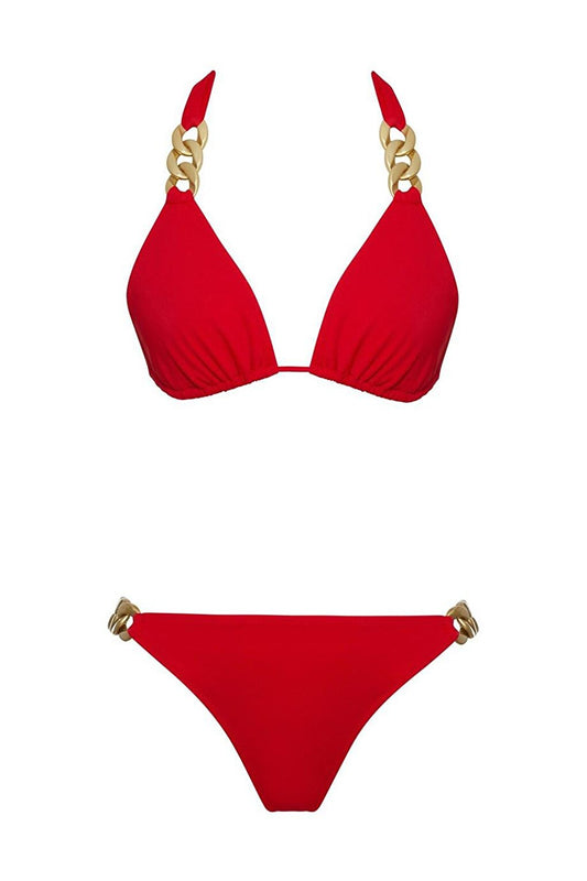 Triangle Bikini Set with Chain Accessories SLR 446