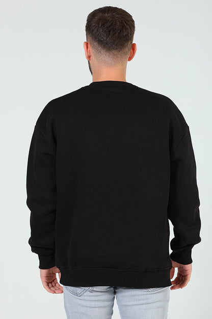 Men's Crew Neck Embossed Three Thread Raised Sweatshirt