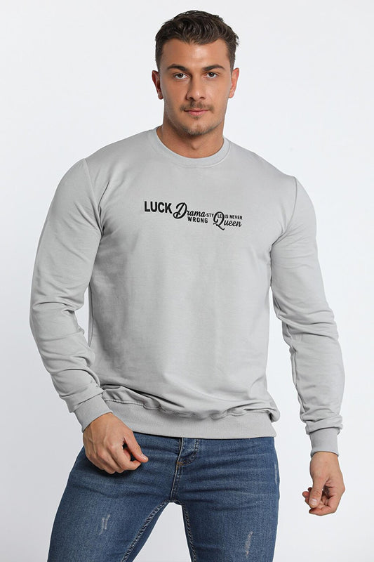 Men's Crew Neck Printed Sweatshirt