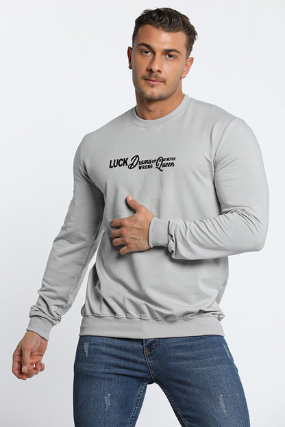 Men's Crew Neck Printed Sweatshirt