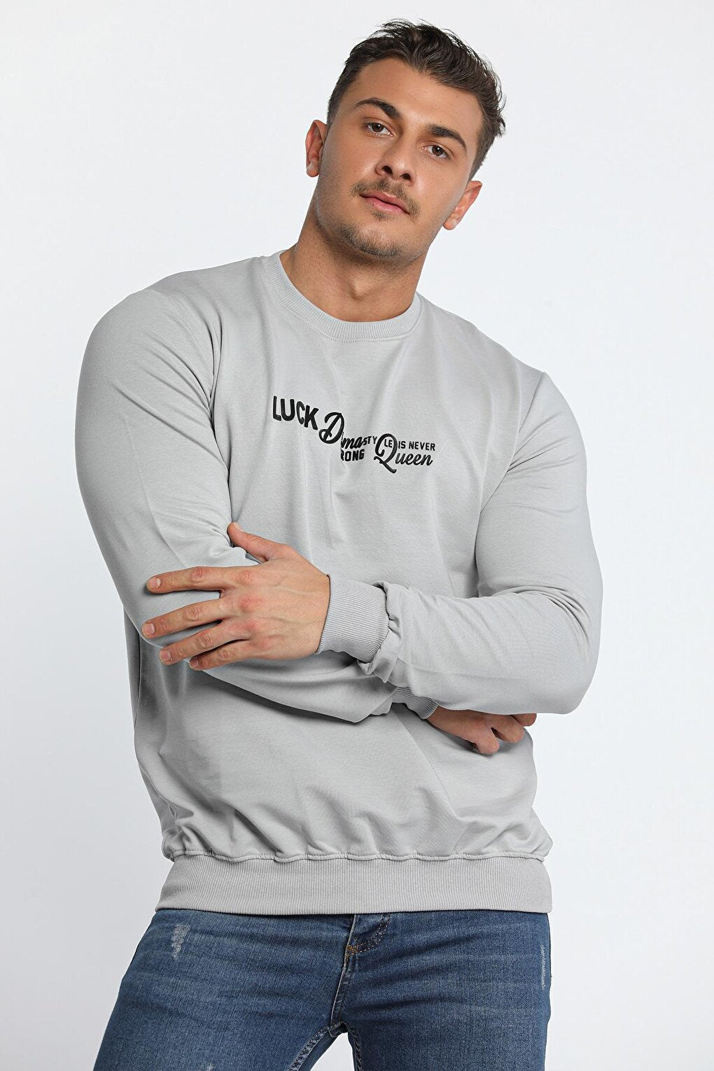 Men's Crew Neck Printed Sweatshirt