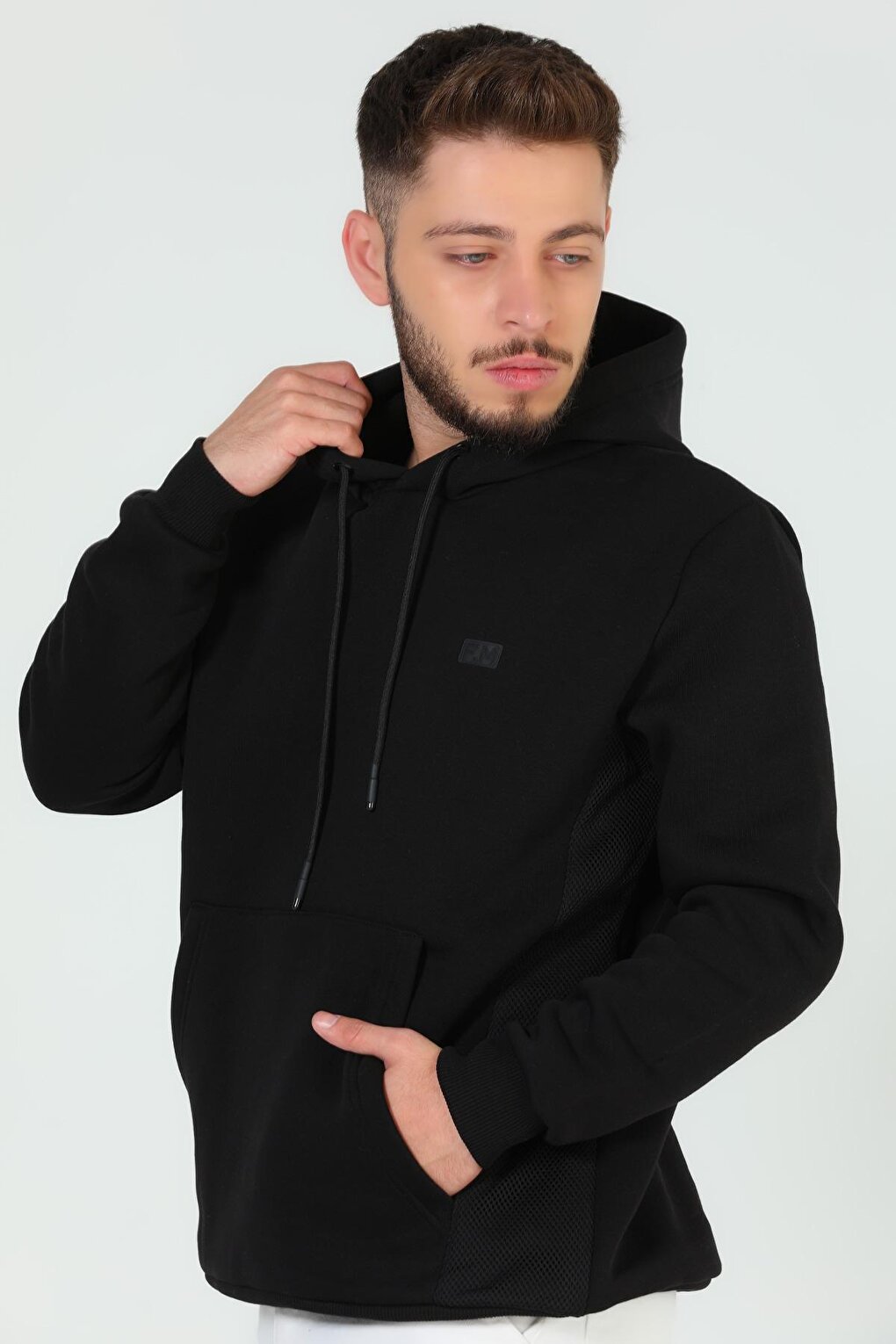 Men's Hooded Three Thread Raised Sweatshirt