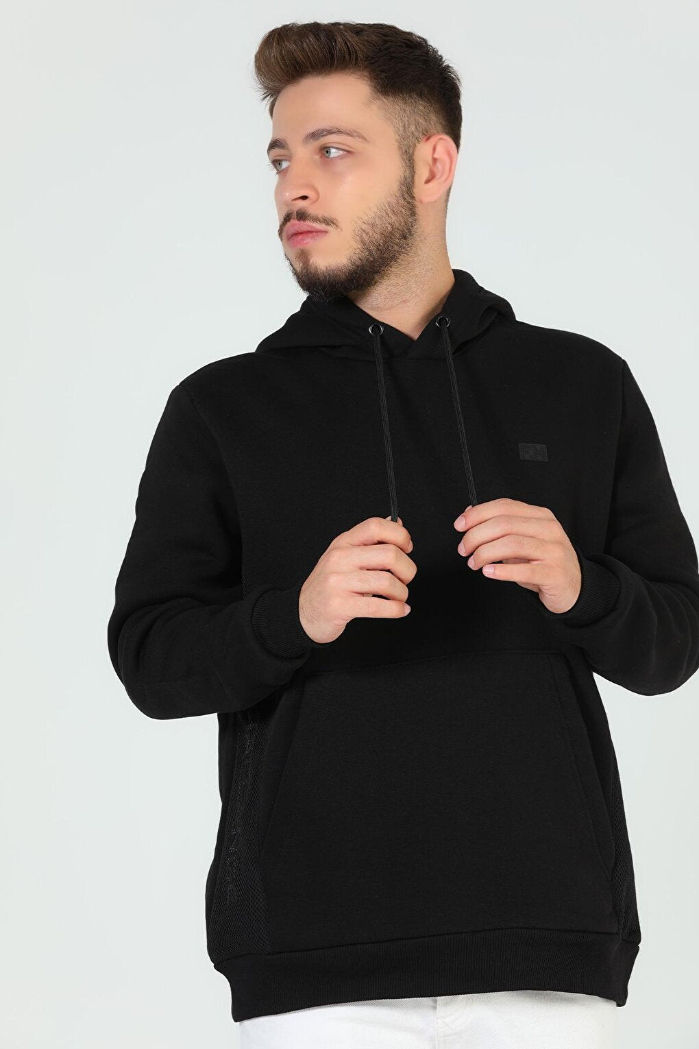 Men's Hooded Three Thread Raised Sweatshirt